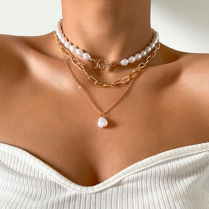 Drune | Set - eleganter geschichteter Damenschmuck