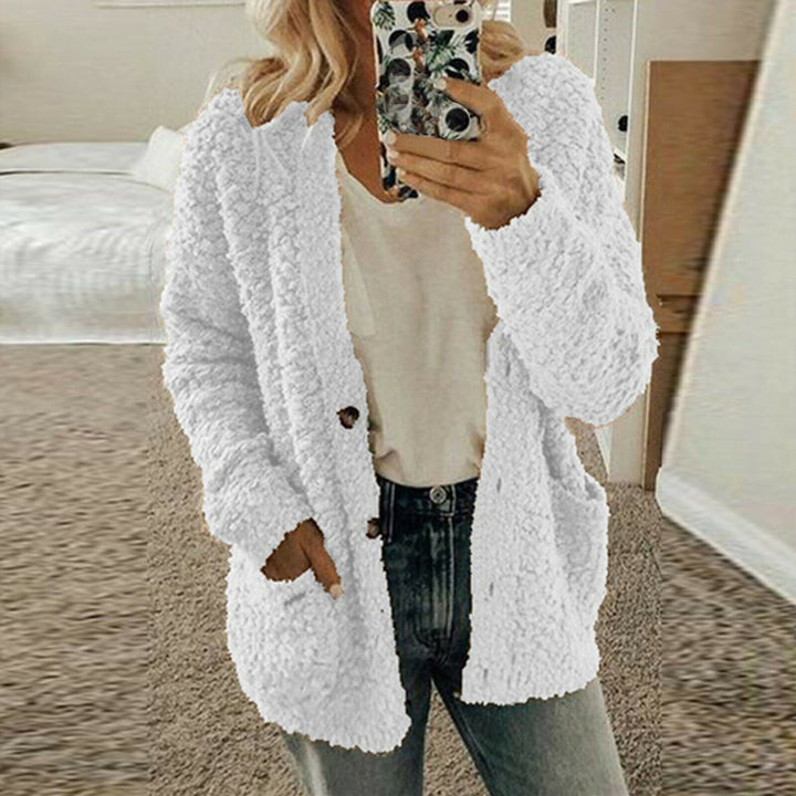 Drune | Strickjacke Wolle Übergroß Fit Grobstrick Offene Vorderseite Mit Knöpfen