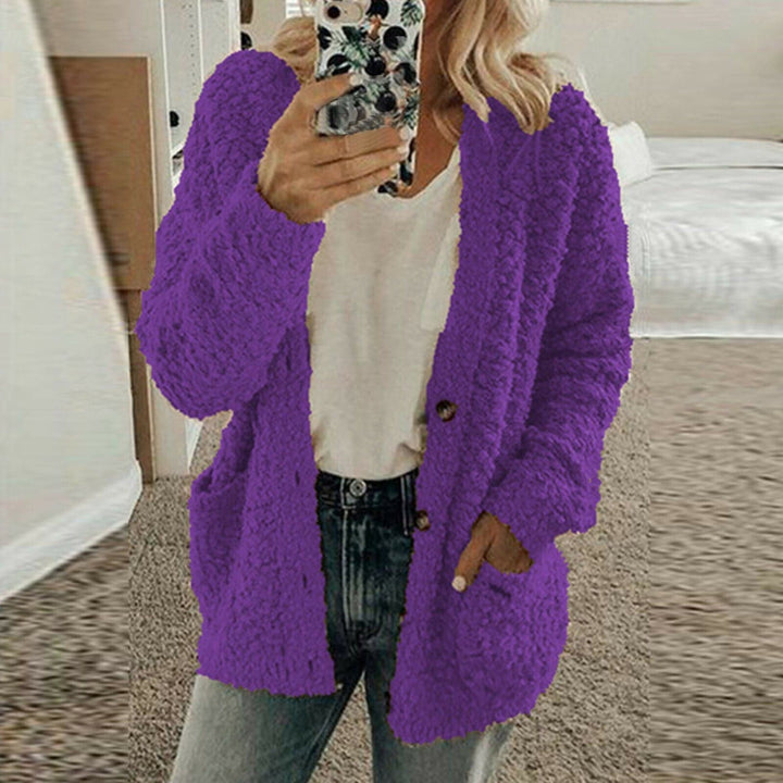 Drune | Strickjacke Wolle Übergroß Fit Grobstrick Offene Vorderseite Mit Knöpfen