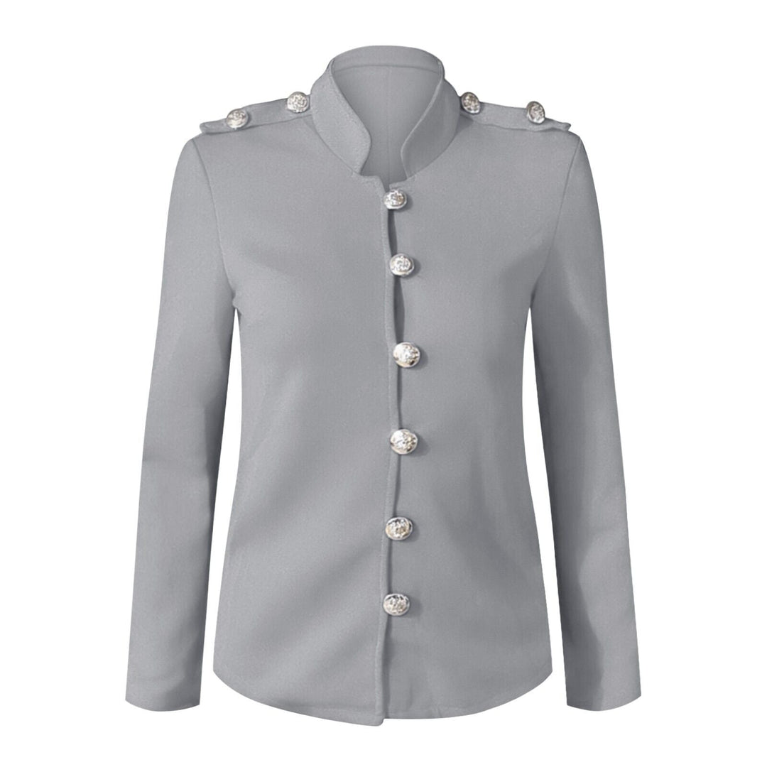 Drune | Damen Knopf-Front Militärstil Jacke