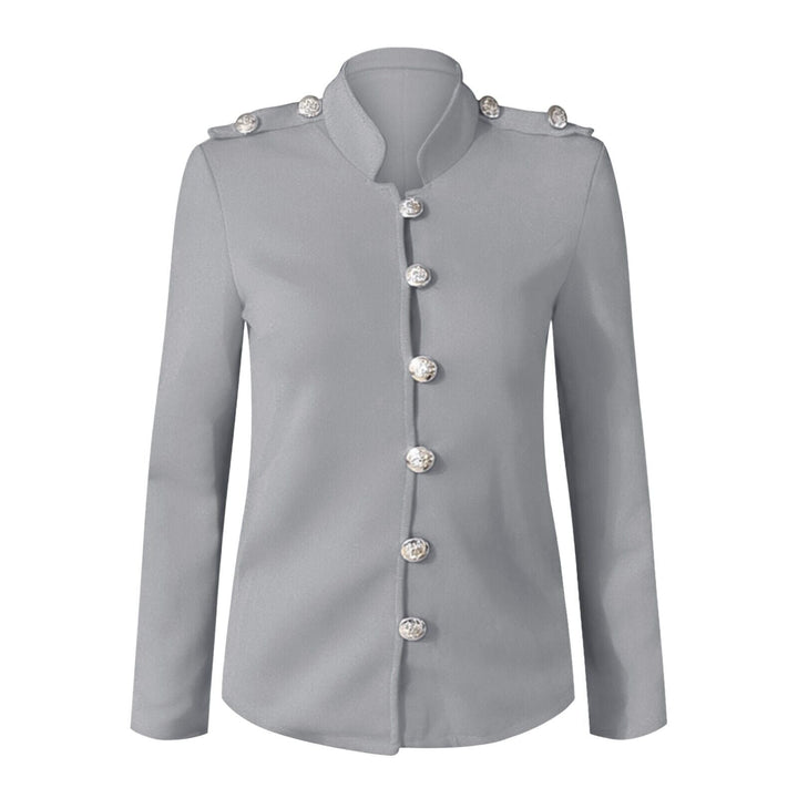 Drune | Damen Knopf-Front Militärstil Jacke