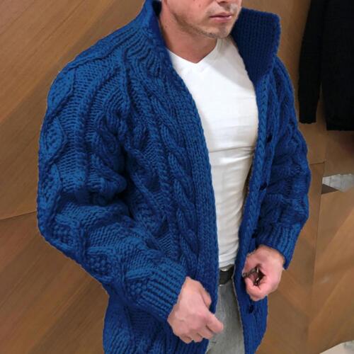 Drune | Herrenstrickjacke mit Stehkragen