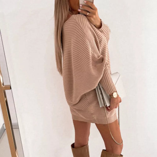 Drune | Mini Kleid Aus Strick mit Langen Ärmeln