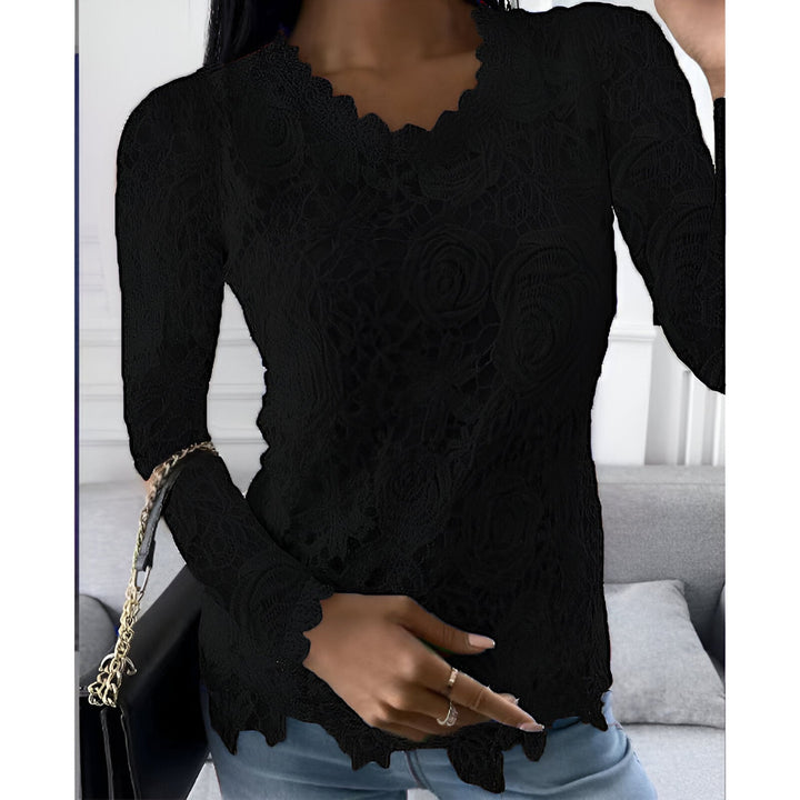 Drune | Elegante Spitzenbluse mit Langen Ärmeln