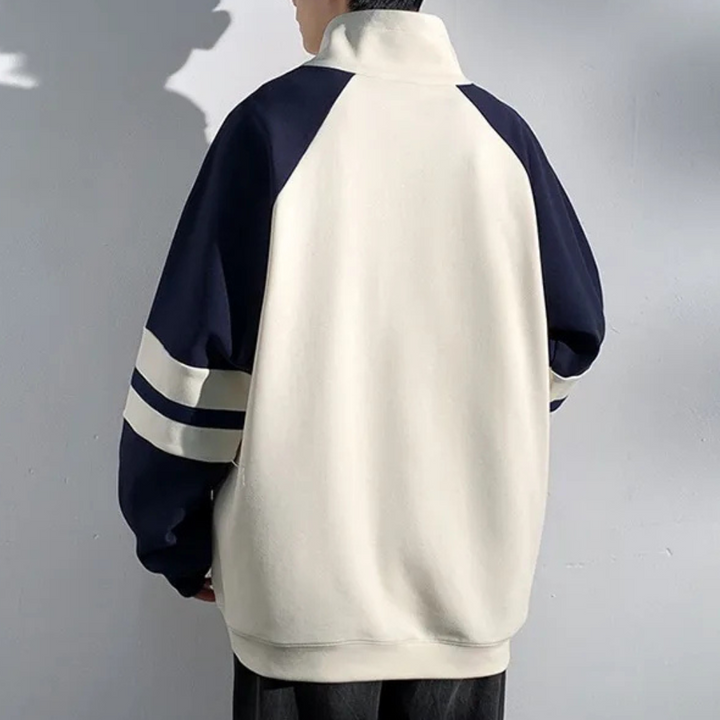 Drune | Herrenpullover mit Stehkragen