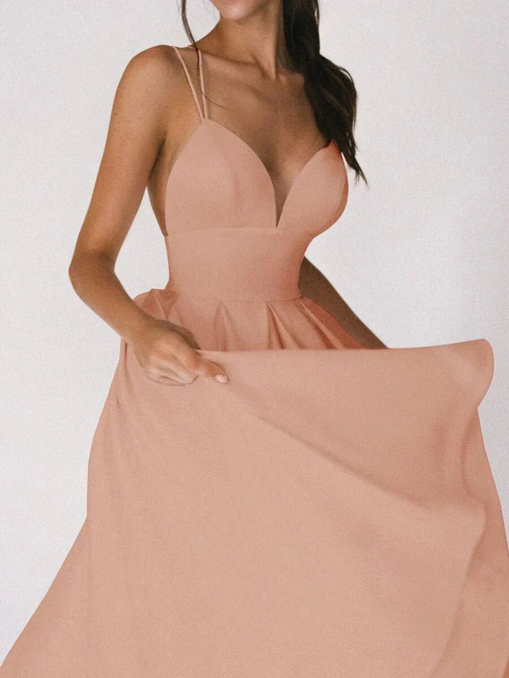 Drune | Elegante Offshoulder V-Ausschnitt Brautkleid