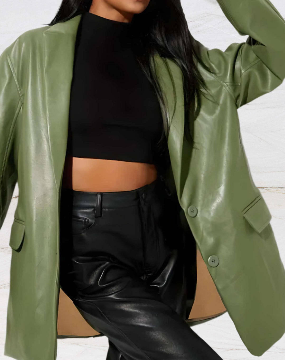 Drune | Lederjacke für Damen mit Reverskragen