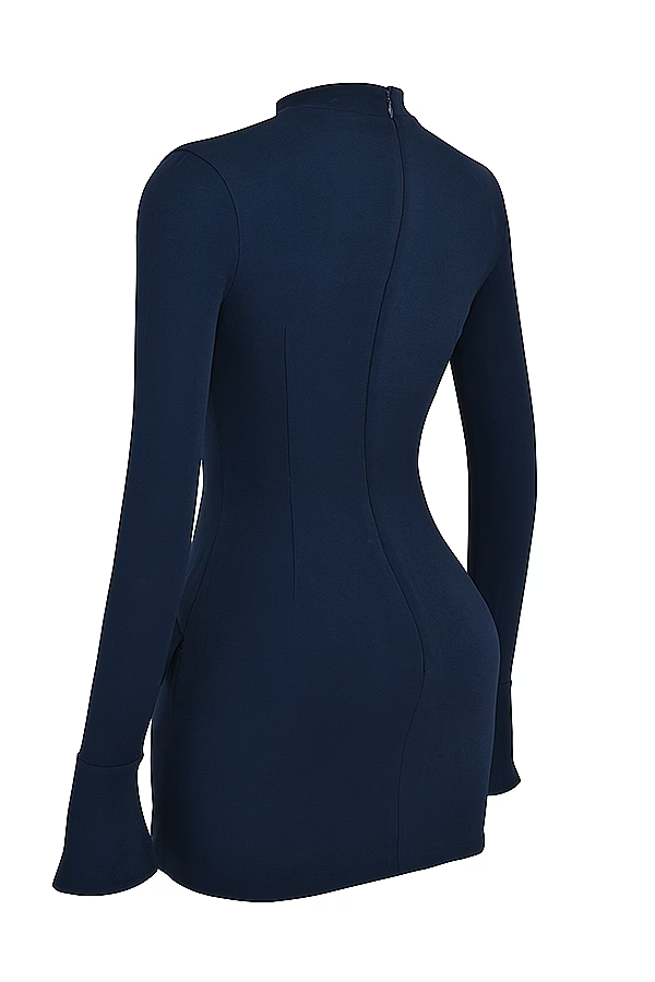 Drune | Strick Bodycon Taschen Detail Mini Kleid