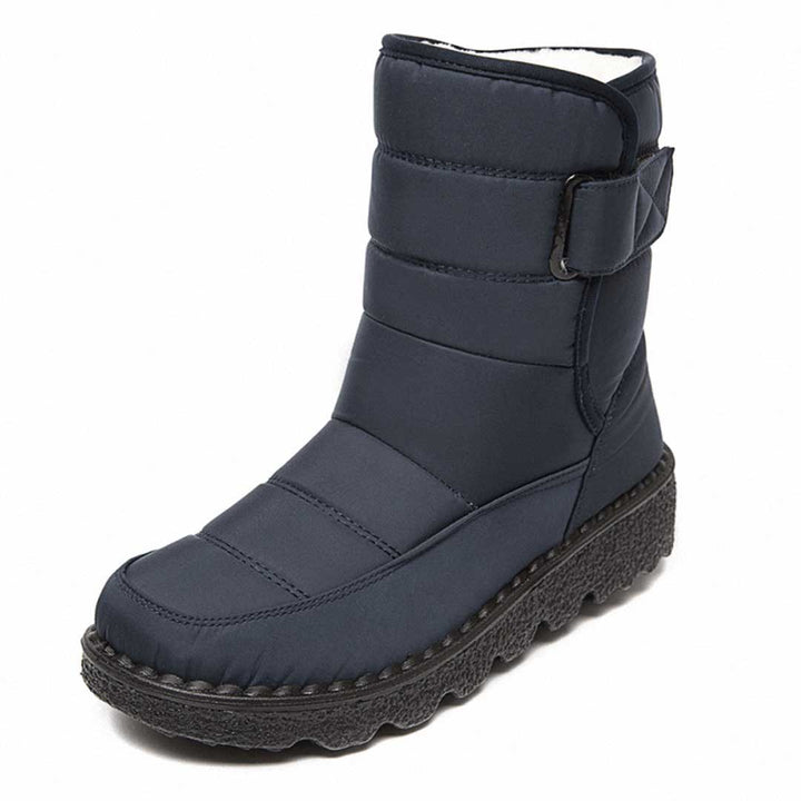 Drune | Puffer Boots Gepolstert Und Wasserabweisend Mittel Wade Verstellbarer Riemen Rutschfeste Sohle