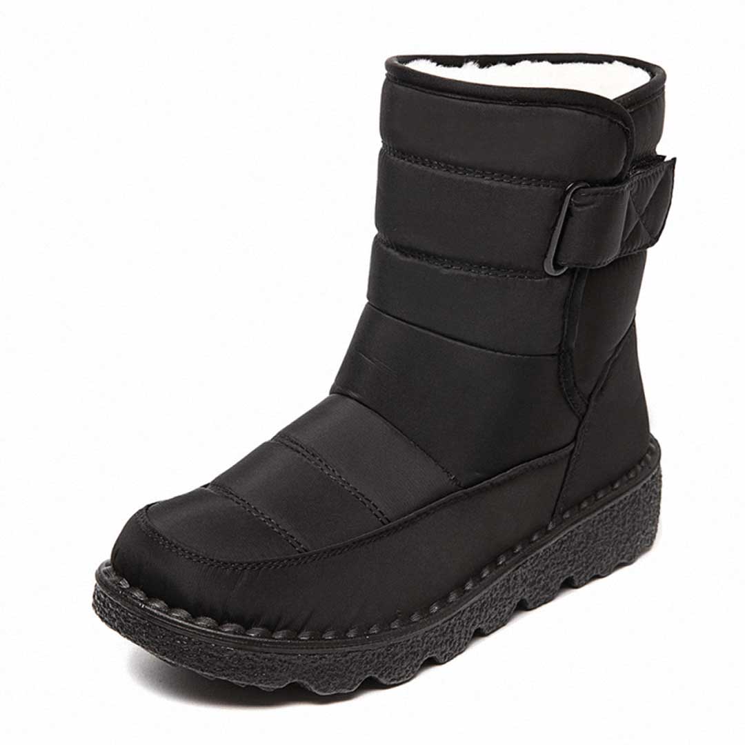 Drune | Puffer Boots Gepolstert Und Wasserabweisend Mittel Wade Verstellbarer Riemen Rutschfeste Sohle