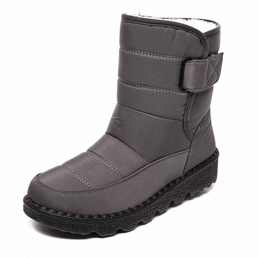 Drune | Puffer Boots Gepolstert Und Wasserabweisend Mittel Wade Verstellbarer Riemen Rutschfeste Sohle