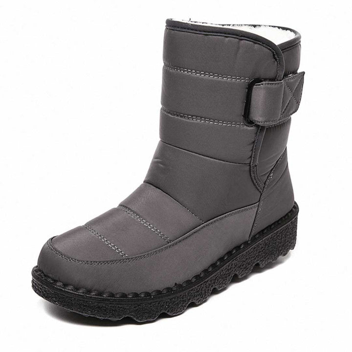 Drune | Puffer Boots Gepolstert Und Wasserabweisend Mittel Wade Verstellbarer Riemen Rutschfeste Sohle