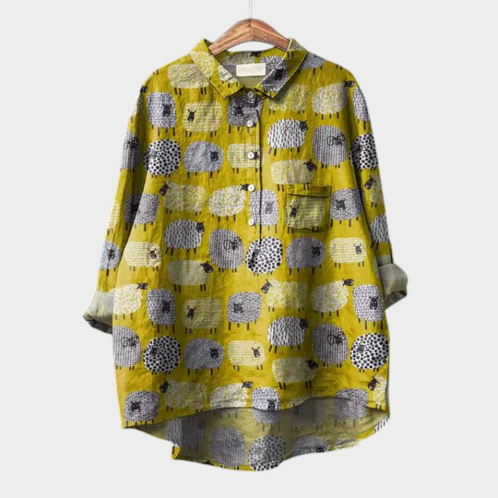 Drune | Schicke Bluse mit Knopfleiste vorne