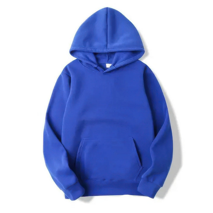 Drune | Herren Blau Kapuzenpulli Übergröße Kapuzenpullover