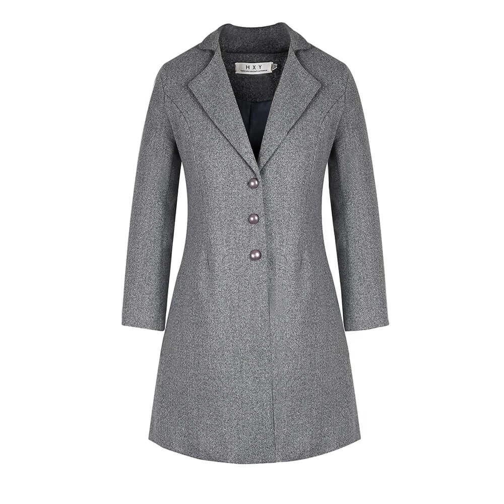 Drune | Damen Schwarz Trenchcoat Übergangs Jacke