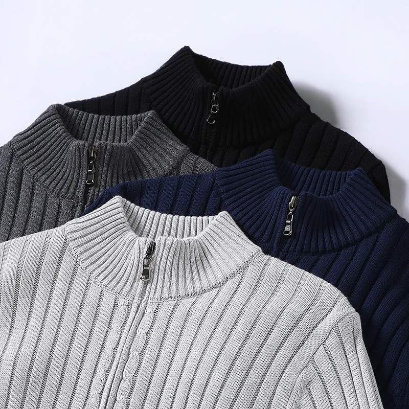 Drune | Merino Strickjacke mit Reißverschluss
