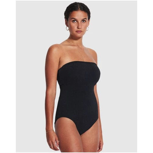 Drune | Sea Dive Bandeau Bademode Schwarz