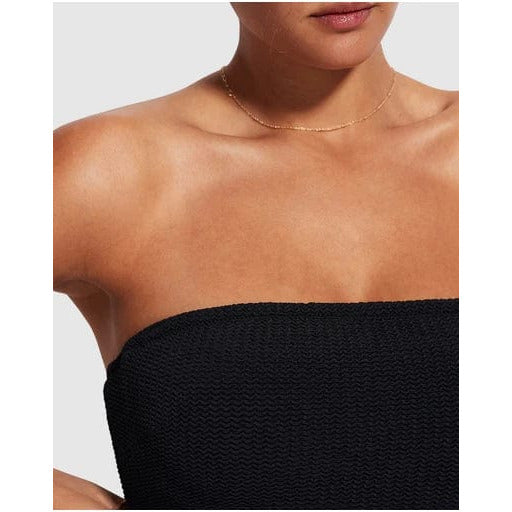 Drune | Sea Dive Bandeau Bademode Schwarz