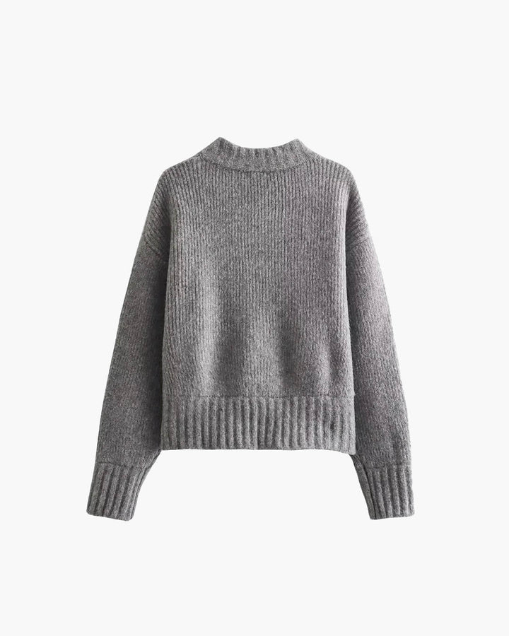 Drune | Cardigan Vintage Strickjacke mit Reißverschluss