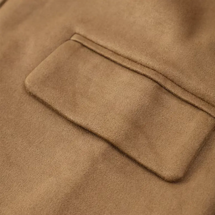 Drune | Braune Wildlederjacke