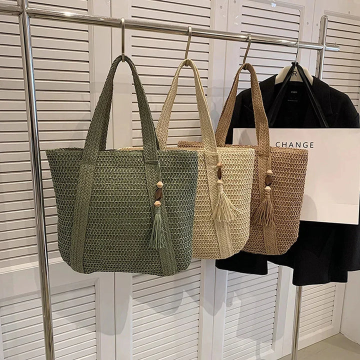 Drune | Sommertasche aus Stroh mit lässigem Design