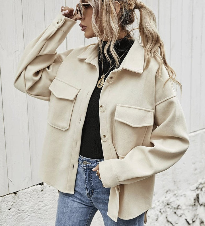 Drune | Kurze Jacke mit Knopfleiste