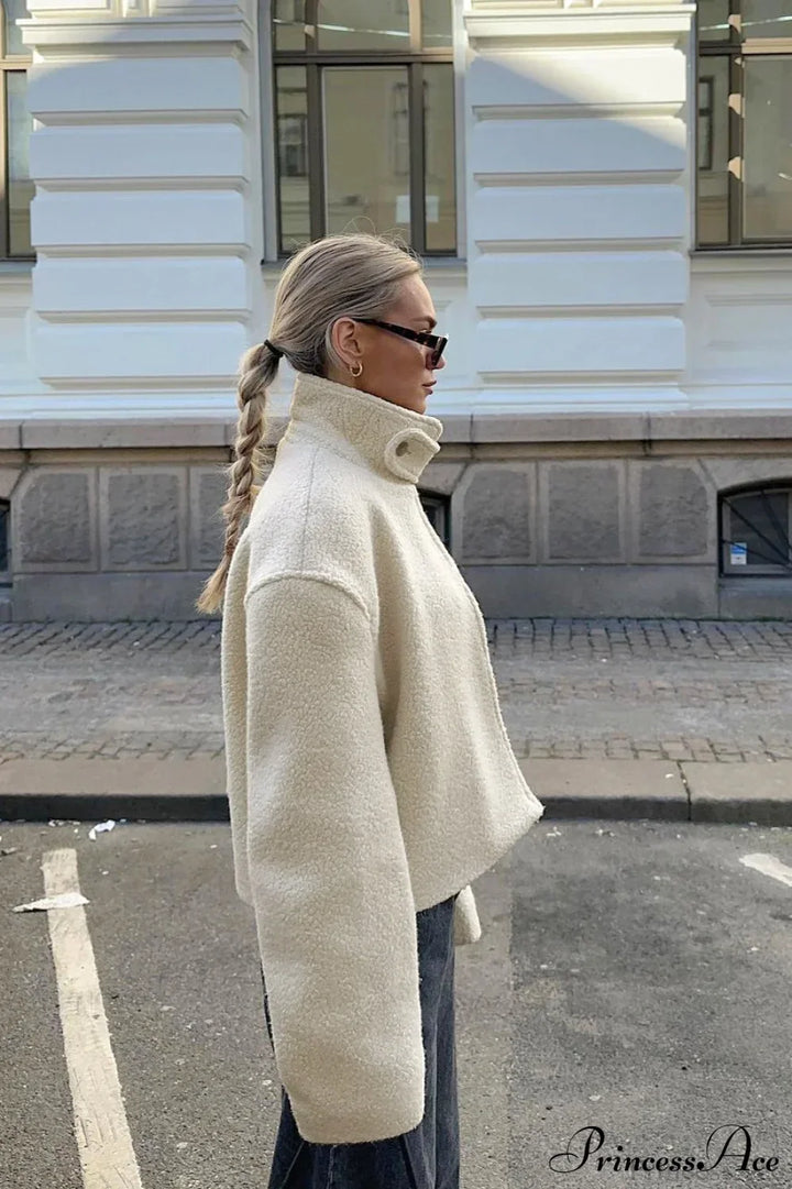 Drune | Stehkragen Sherpa-Jacke
