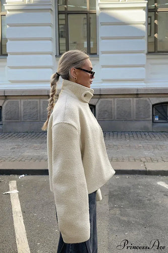 Drune | Stehkragen Sherpa-Jacke