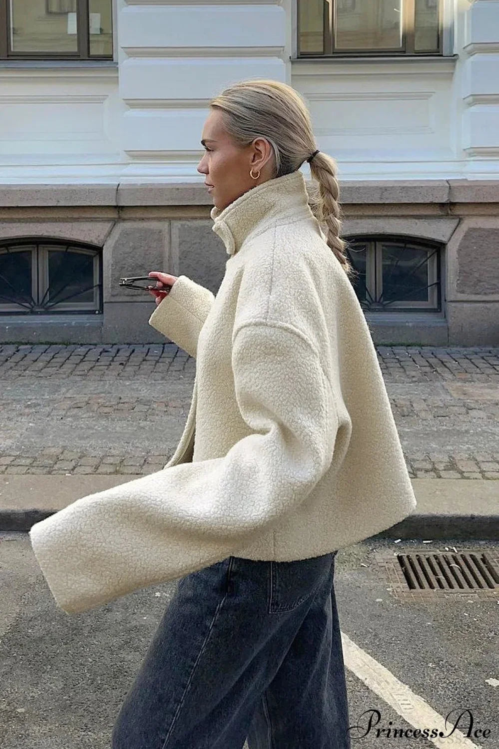 Drune | Stehkragen Sherpa-Jacke