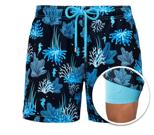 Drune | Doppellagige Strandshorts Für Herren