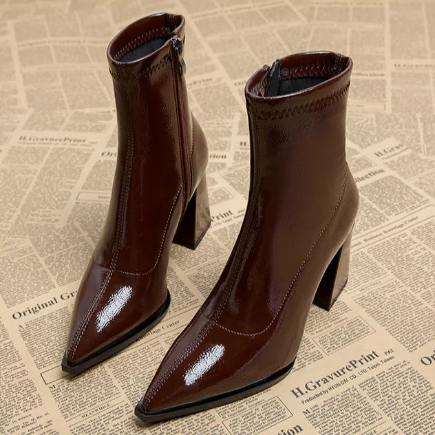 Drune | Damen-Stiefeletten mit hohem Absatz