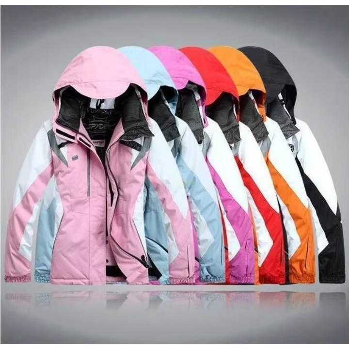 Drune | Winddichter 2 Teiliger Skianzug mit Kapuze Warmer Jacke und Passender Hose