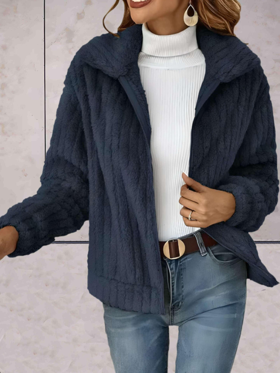 Drune | Strickjacke für Frauen mit Polokragen