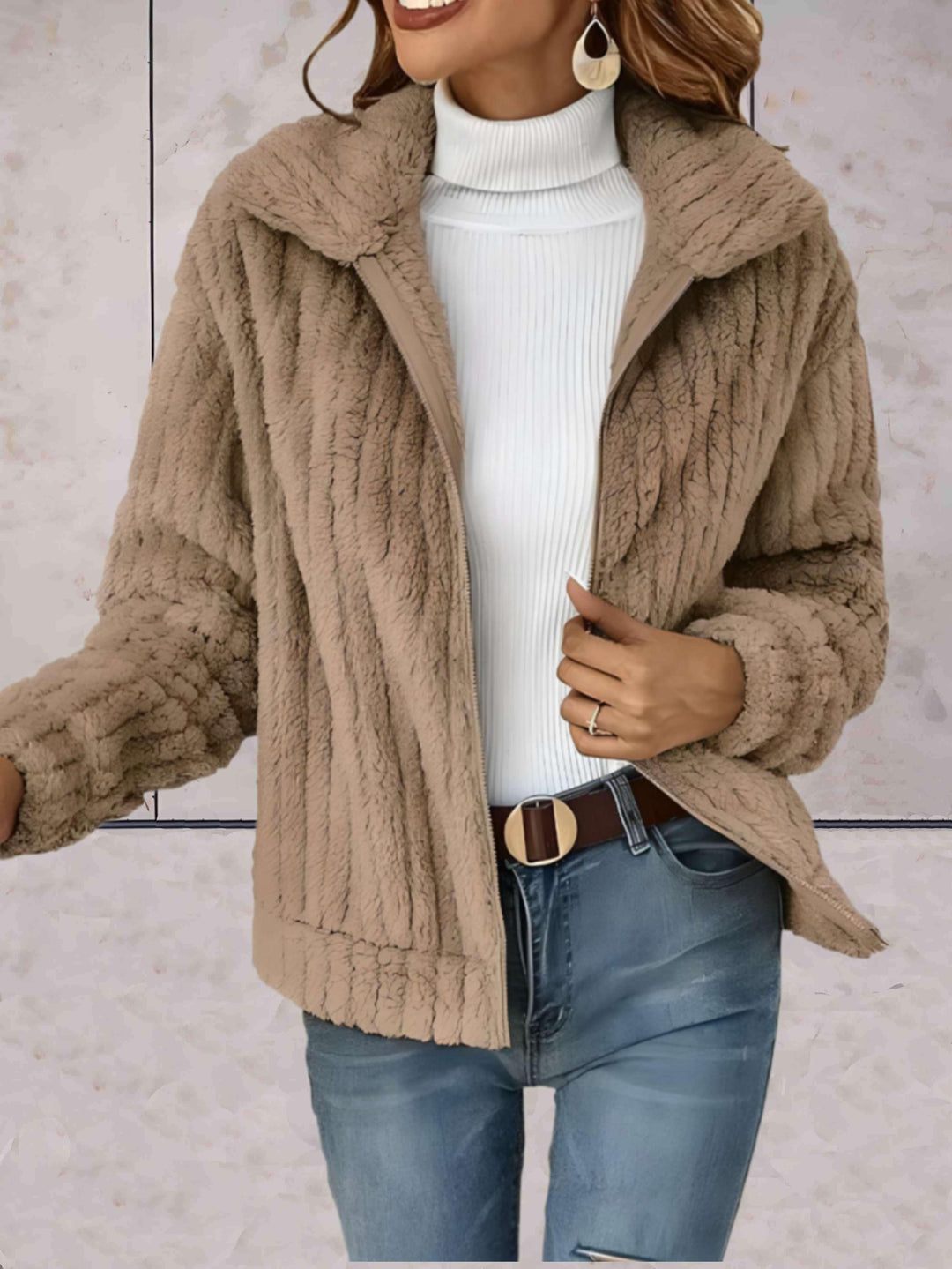 Drune | Strickjacke für Frauen mit Polokragen