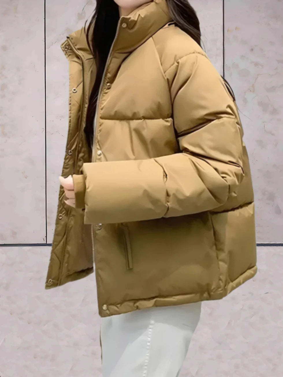 Drune | Parkajacke mit Stehkragen und Doppelverschluss