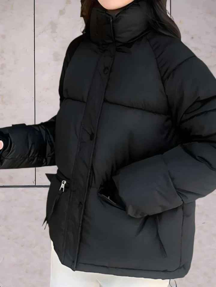 Drune | Parkajacke mit Stehkragen und Doppelverschluss