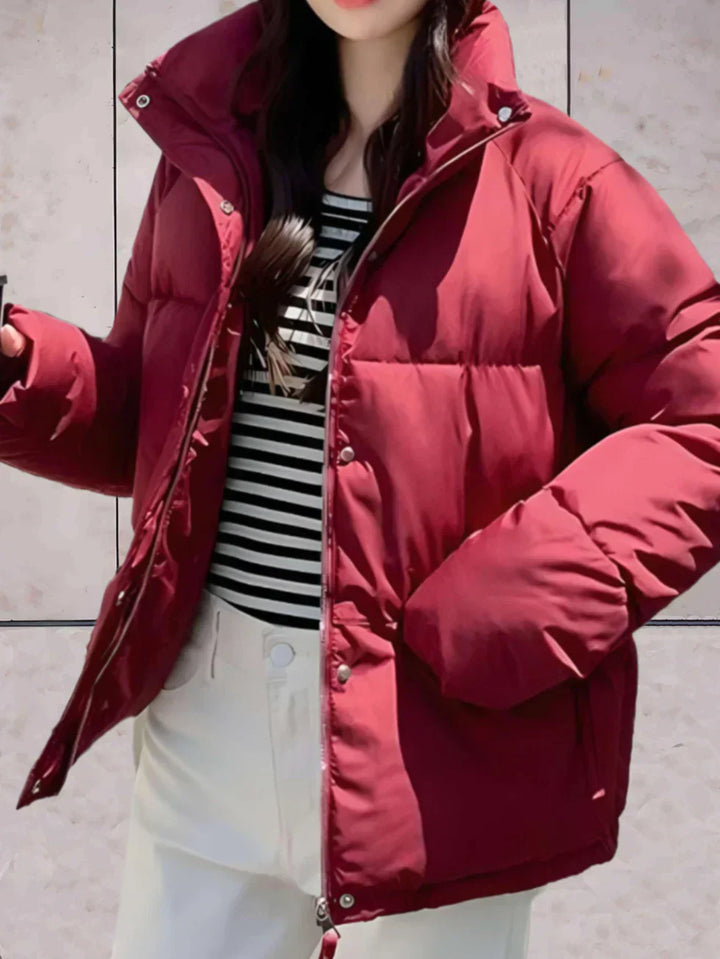 Drune | Parka-Jacke mit Stehkragen und Doppelverschluss