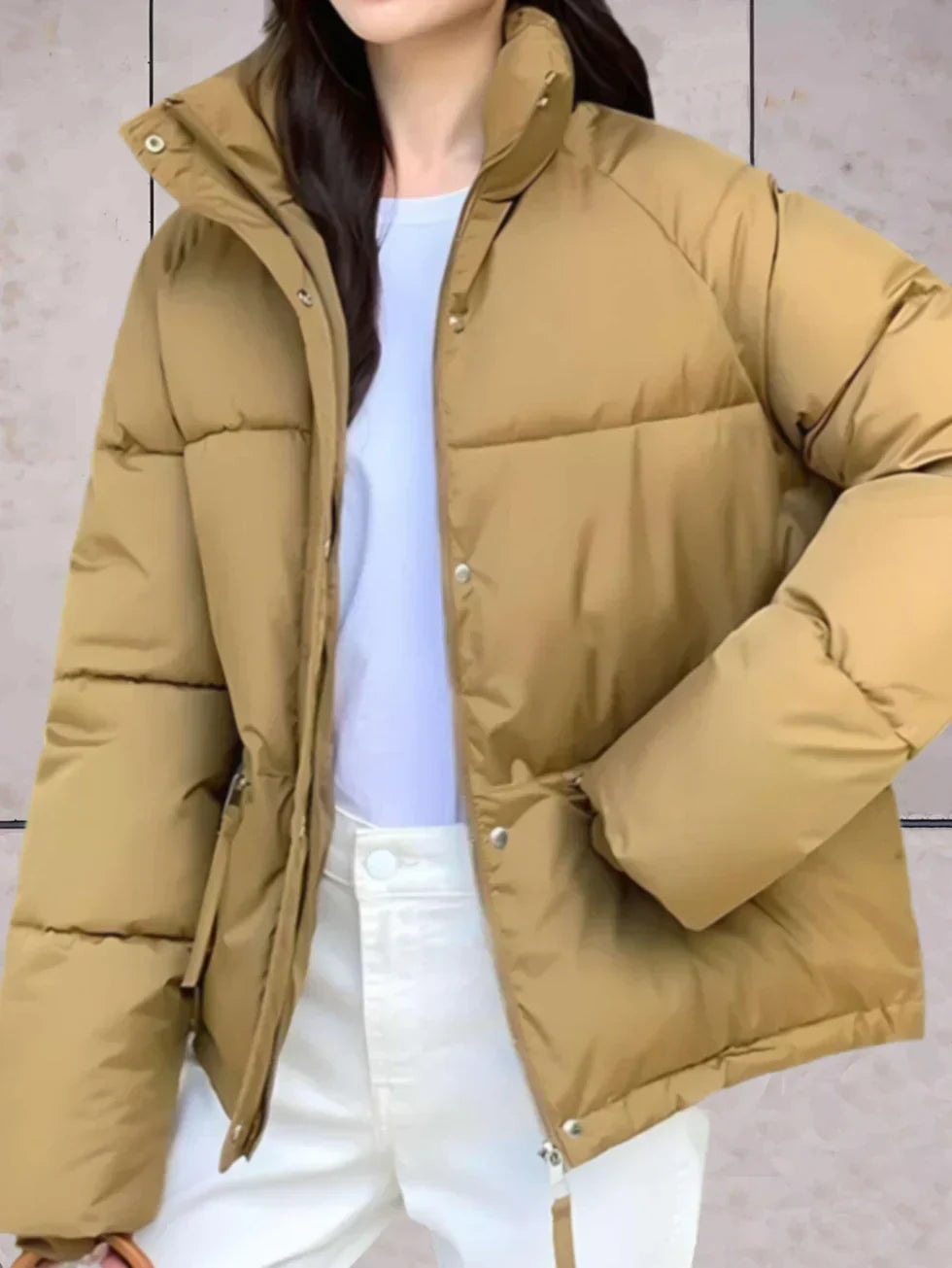 Drune | Parka-Jacke mit Stehkragen und Doppelverschluss