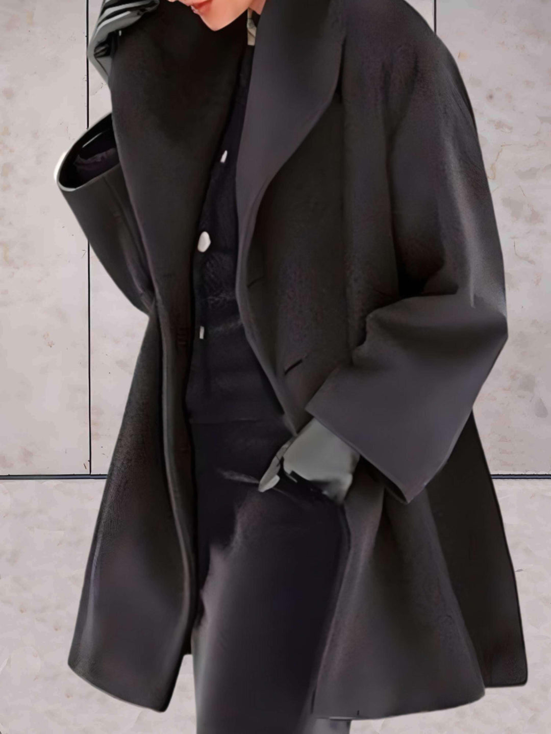 Drune | Eleganter und Weit Geschnittener Wintermantel