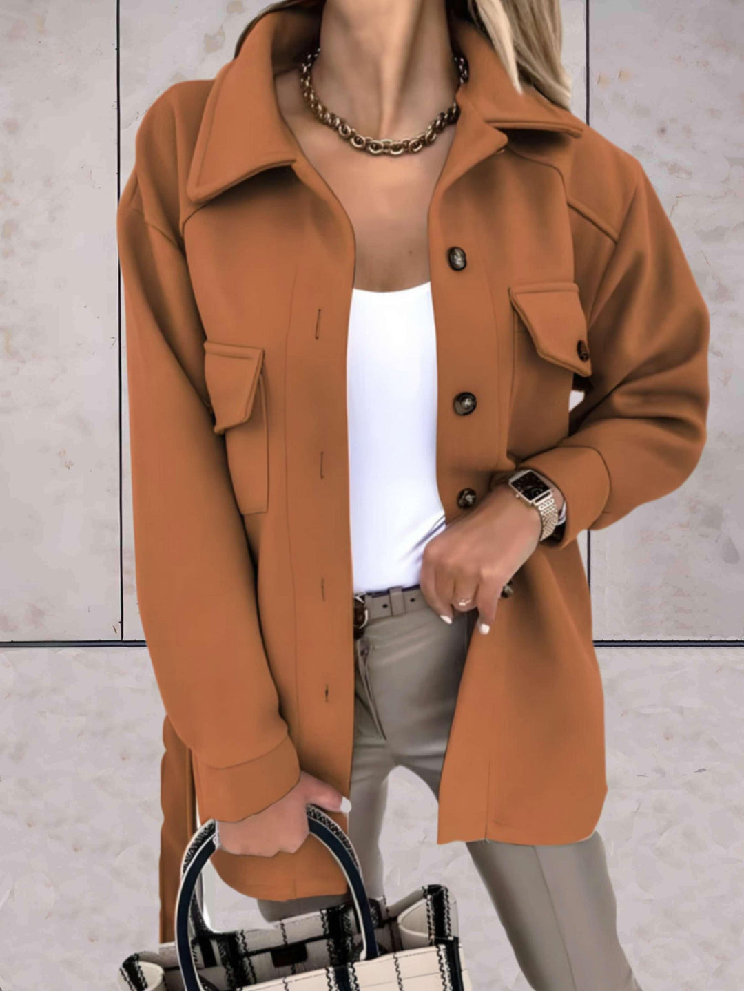 Drune | Button up Mantel für Damen