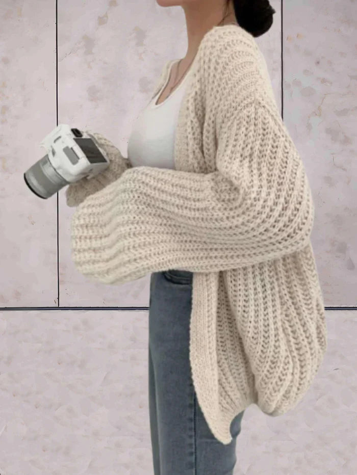 Drune | Offener Strickjacke Aus Dickem Strick Für Damen