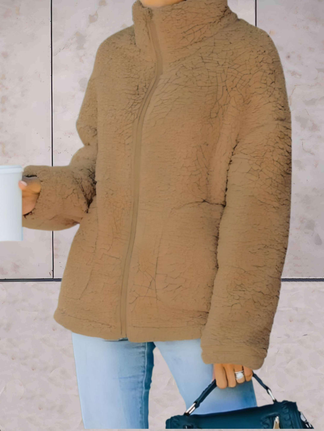 Drune | Hochkragen-Wolljacke für Damen