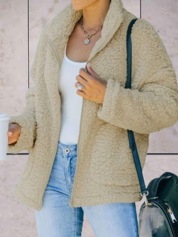 Drune | Hochkragen-Wolljacke für Damen