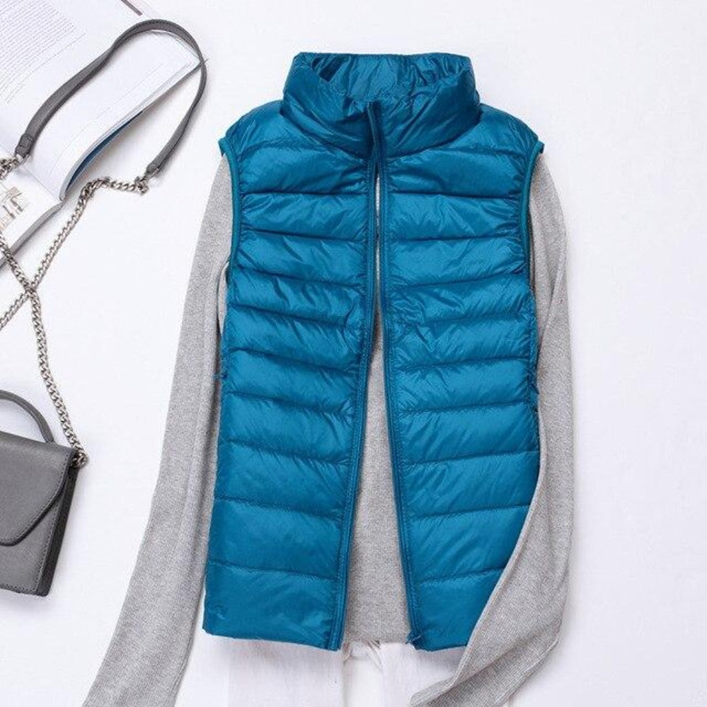 Drune | Ärmelloser Ultralight Daunen Warm Mantel