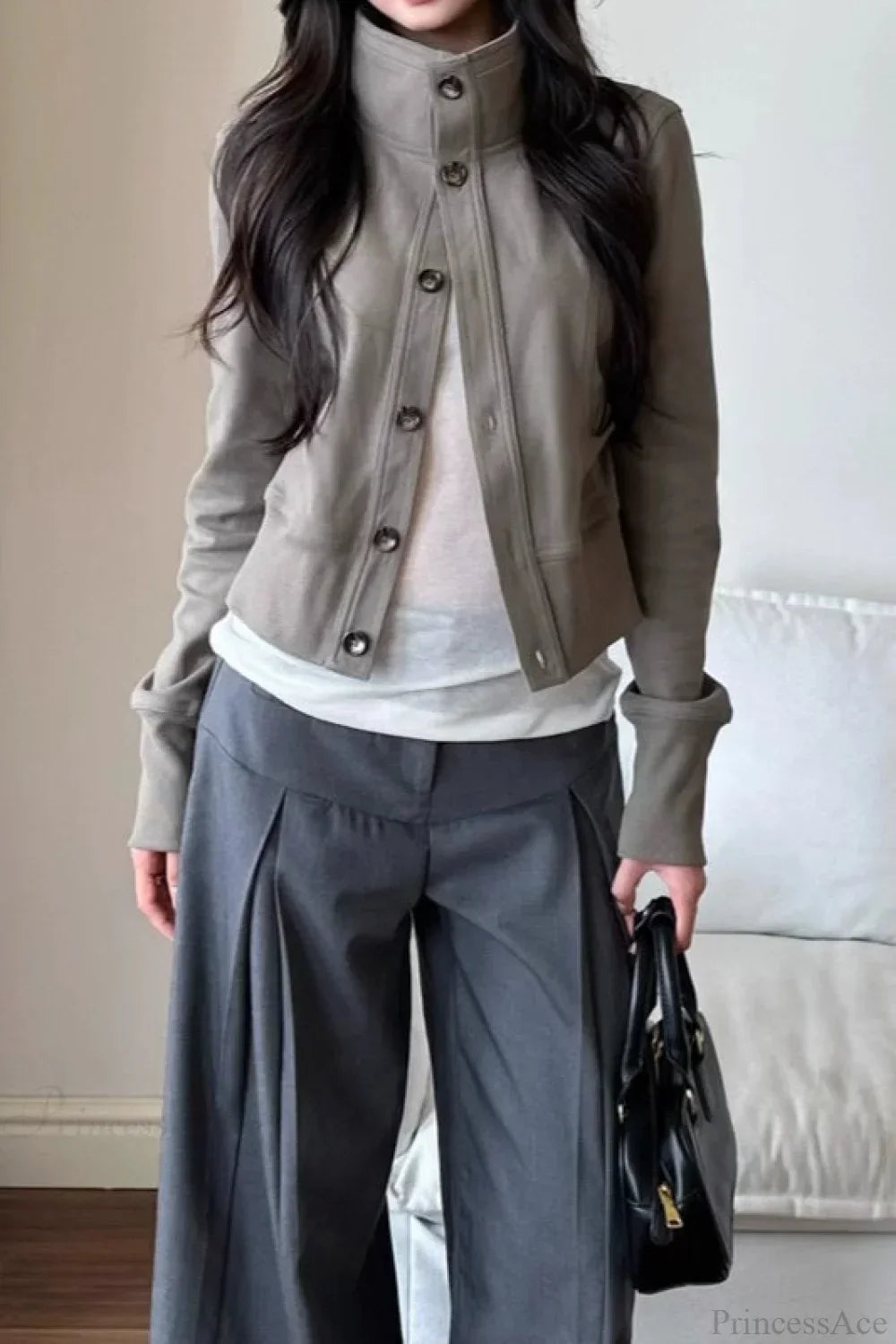 Drune | Gekürzte Rollkragen Freizeitjacke