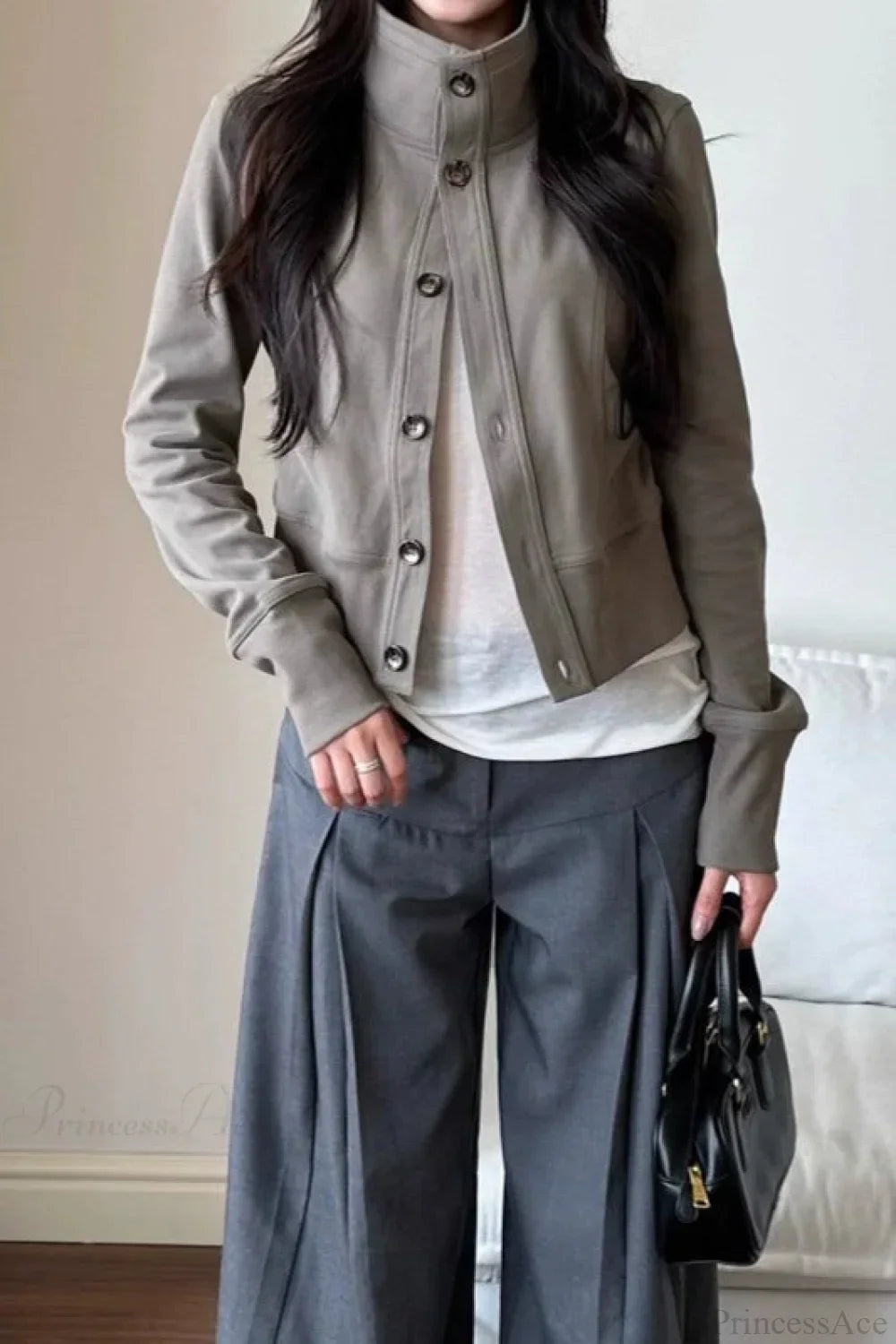Drune | Gekürzte Rollkragen Freizeitjacke