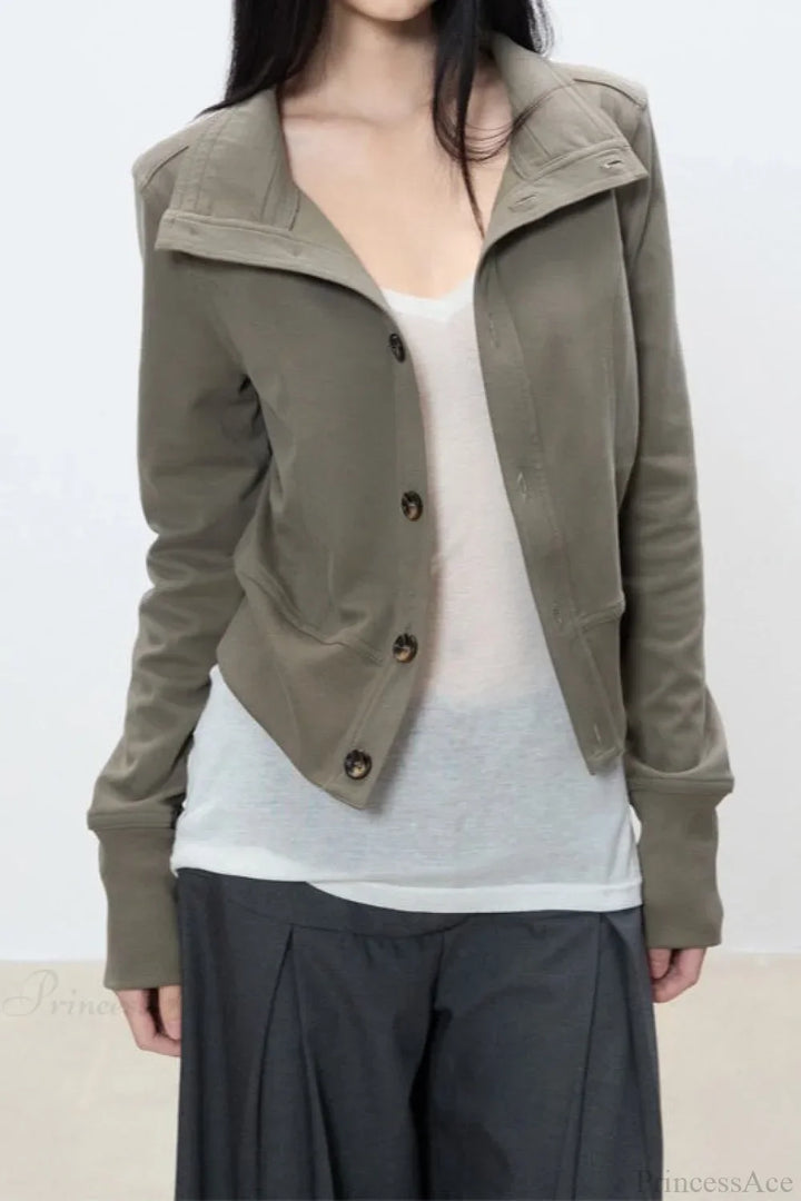 Drune | Gekürzte Rollkragen Freizeitjacke