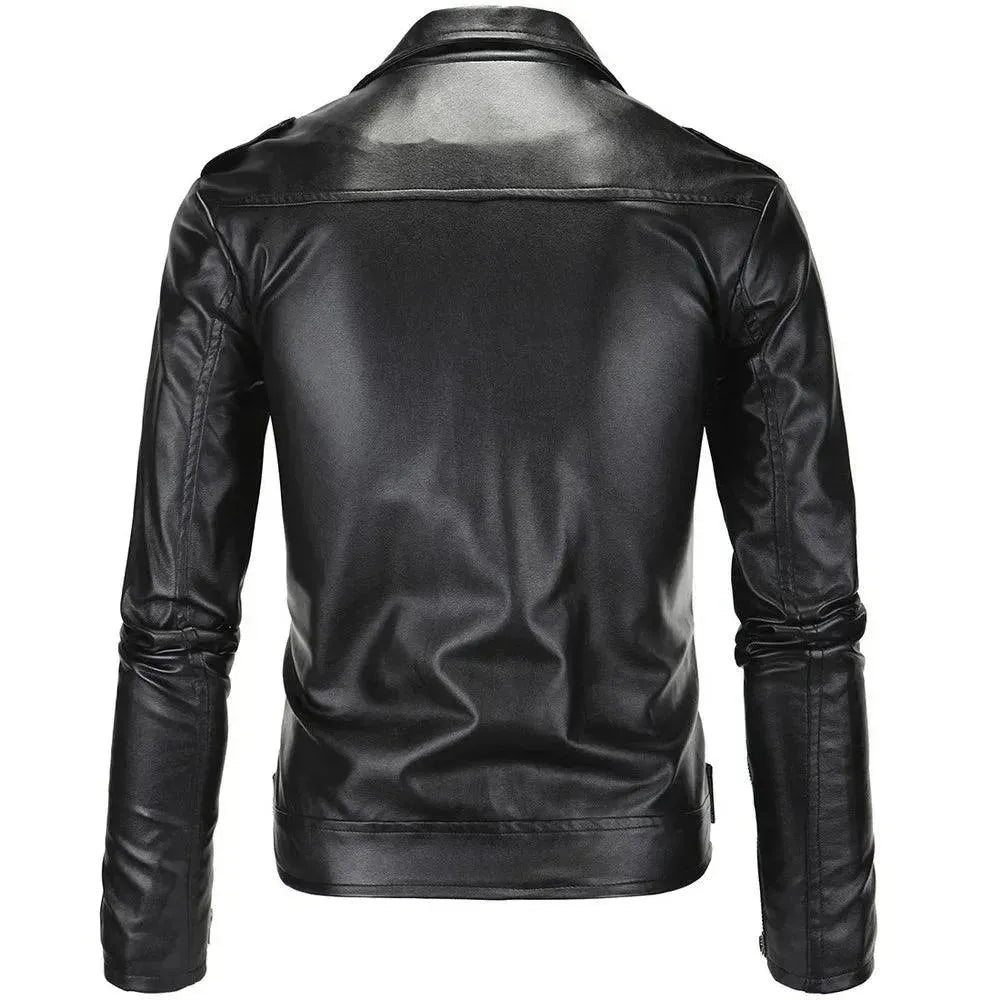 Drune | Slim Fit Biker Herren Lederjacke