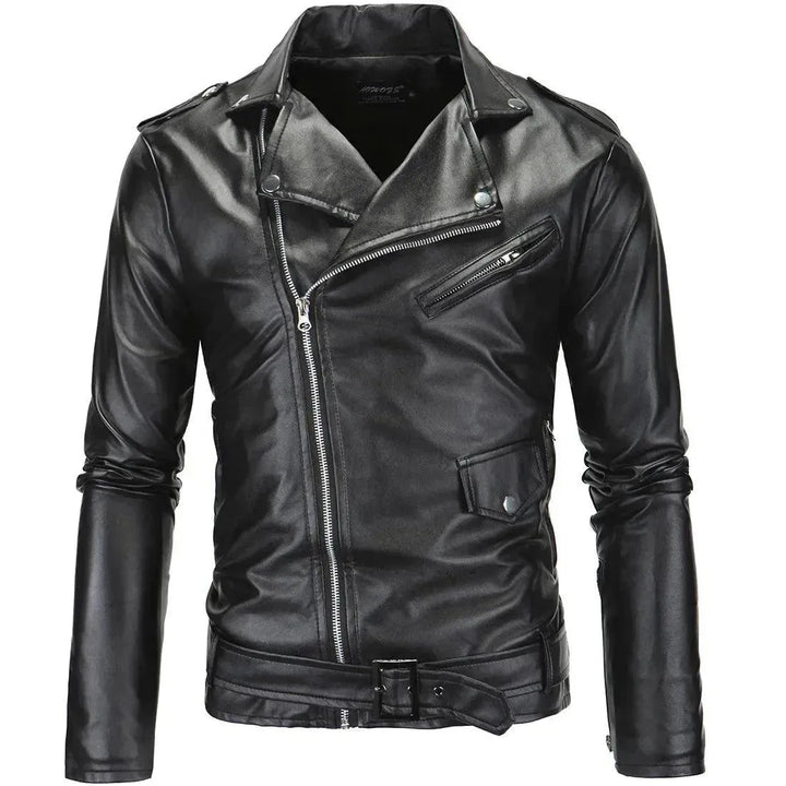 Drune | Slim Fit Biker Herren Lederjacke