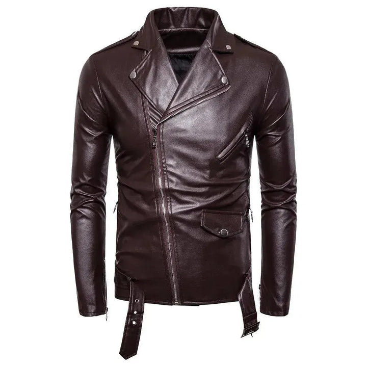 Drune | Slim Fit Biker Herren Lederjacke
